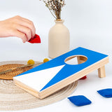 Super Fun, Portable Mini Coated Wood Boards  Tabletop Mini Bean Bag Toss Game for Kids and Adults made for a great little gift