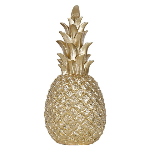 Pineapple Nordic Home Desk Decor Decoration Resin Artificial Pineapple Decoration Household Decorative Resin Pineapple (Gold)