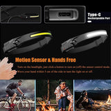 Mechanic Headlamp, Weatherproof, Lightweight Head Lights Flashlight for Hard Hat, Camping, Running, Hiking