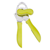 4-in-1 Stainless Steel Can Opener, Hand-Held Can Opener, Multifunctional, Sharp Blade, Labor-saving Handle, Easy To Grasp  Green