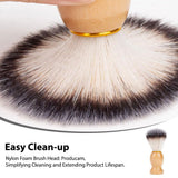 Men's Shave Brush - Premium Quality Shaving Brush with Wooden Handle dense, and durable, providing a comfortable and close shave. In Australia - Darrahopens