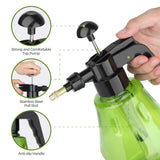 Fine Mist Spray Bottle Plastic Green 1.5L, Hand Held Pressure Plant Mister with Top Pump, Empty Water Sprayer Watering Can with