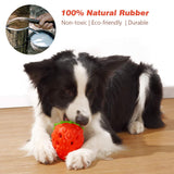 Dog Puzzle Toys, Rubber Dog Chew Toys,Treat Food Dispensing Dog Toys for Teeth Cleaning, Dog Ball Toy, Interactive Dog Enrichment