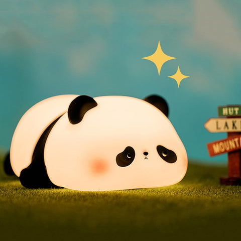 Cute Panda Night Light, Silicone Animal Light, Squishy Dimmable Lamp,Rechargeable Panda Nightlight for Bedroom Nursery In Australia - Darrahopens