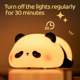 Cute Panda Night Light, Silicone Animal Light, Squishy Dimmable Lamp,Rechargeable Panda Nightlight for Bedroom Nursery