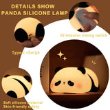 Cute Panda Night Light, Silicone Animal Light, Squishy Dimmable Lamp,Rechargeable Panda Nightlight for Bedroom Nursery In Australia - Darrahopens