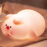 Night Light for Kids, Cute Pig Night Light, 3 Level Dimmable Toddler Night Light, LED Rechargeable Bedside Touch Lamp In Australia - Darrahopens
