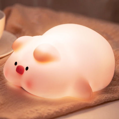 Night Light for Kids, Cute Pig Night Light, 3 Level Dimmable Toddler Night Light, LED Rechargeable Bedside Touch Lamp In Australia - Darrahopens