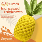 Squeaky Dog Toys for Aggressive Chewer Large Medium Breed Dog, Indestructible Tough Dog Chew Toys with Natural Rubber (Pineapple) In Australia - Darrahopens