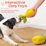 Squeaky Dog Toys for Aggressive Chewer Large Medium Breed Dog, Indestructible Tough Dog Chew Toys with Natural Rubber (Pineapple) In Australia - Darrahopens