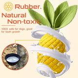 Squeaky Dog Toys for Aggressive Chewer Large Medium Breed Dog, Indestructible Tough Dog Chew Toys with Natural Rubber (Pineapple) In Australia - Darrahopens