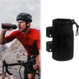 Bike Cup Holder Bike Water Bottle Bag with Mesh Pockets Suspension Vehicle Water Bottle Bag Insulation Bag Bicycle Water  (Black)