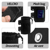 Bike Cup Holder Bike Water Bottle Bag with Mesh Pockets Suspension Vehicle Water Bottle Bag Insulation Bag Bicycle Water  (Black)