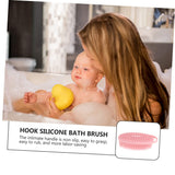 Bath Brush with Hook Scalp Exfoliation Brush Silicone Shower Scrub Adult Massager Silicone Body Scrubber Men Shower Brushes Head In Australia - Darrahopens
