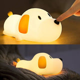 Kids Night Light,Cute Soft Silicone Dog Lamp Dimmable Nursery Portable Puppy Lamps,Bedside Lamp for Baby and Toddler,Boy Girls In Australia - Darrahopens