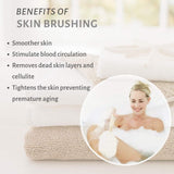 Natural Boar Bristle Body Brush with Contoured Wooden Handle Use regularly for smoother and glowing skin. In Australia - Darrahopens