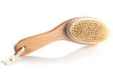 Natural Boar Bristle Body Brush with Contoured Wooden Handle Use regularly for smoother and glowing skin. In Australia - Darrahopens