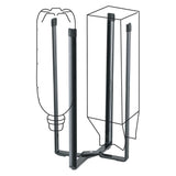 Metal Home Tower Kitchen Multi Eco Stand – Multifunctional Plastic Bag Holder for Bags, Bottles and Cups…