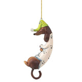 Personalized Dachshund Dog Ornaments, Christmas Ornament Cute Dog Christmas Tree Decorations Dog Pendant DIY Custom Name In Australia - Darrahopens