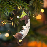 Personalized Dachshund Dog Ornaments, Christmas Ornament Cute Dog Christmas Tree Decorations Dog Pendant DIY Custom Name In Australia - Darrahopens