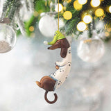 Personalized Dachshund Dog Ornaments, Christmas Ornament Cute Dog Christmas Tree Decorations Dog Pendant DIY Custom Name In Australia - Darrahopens