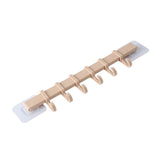 Coat Rack, Wall Mounted Coat Rack with 6 Decorative Hooks,Self Adhesive Kitchen Bathroom Wall Door Hanger Hooks 3pes