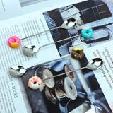 4 Pack Stirring Spoons Cute Doughnut Coffee Spoon Stainless Steel Little Teaspoons Mini Donut Dessert Ice Cream Tea Sugar Stirrers