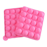 20 Cavity Silicone Pink Lolly Pop Party Cupcake Baking Mold Cake Pop Stick Mold Tray EASY TO CLEAN EASY TO USE In Australia - Darrahopens