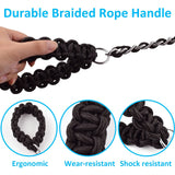 Heavy Duty Dog Leashes Metal Pet Chain Lead with Soft Rope Handle for Medium Large Dogs L-170 * 0.5cm single rope In Australia - Darrahopens