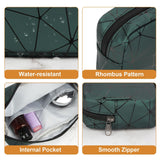 Leather Sanitary Napkin Storage Bag, Portable Menstrual Pad Bag Period Pads Pouch, Small Make Up Bags(Green)