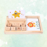 English Words Puzzle Educational Toy Kid Puzzle Toy Alphabet Jigsaw Puzzle Sorter English Cardboard Puzzle Alphabet Block