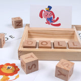 English Words Puzzle Educational Toy Kid Puzzle Toy Alphabet Jigsaw Puzzle Sorter English Cardboard Puzzle Alphabet Block
