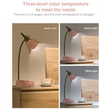 LED Desk Lamp Cordless Table Light Adjustable Gooseneck Dimmable Touch Rechargeable Battery Eye-Caring Night Light for (Pink) In Australia - Darrahopens