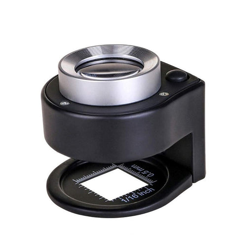 Handheld Microscope Magnifying Glass Jewelers Loupe with Light, Magnifier Portable Folding Scale Eye Loop for Textile Optical In Australia - Darrahopens