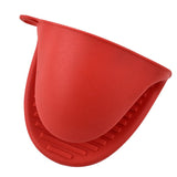Silicone Pot Holders Set of 2 - Oven Mitts Heat Resistant, Silicone Potholders for Kitchen, Mini Oven Mitts Rubber Oven Glove Red