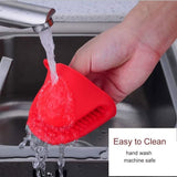 Silicone Pot Holders Set of 2 - Oven Mitts Heat Resistant, Silicone Potholders for Kitchen, Mini Oven Mitts Rubber Oven Glove Red