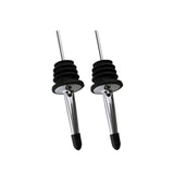 Liquor Pourer Speed Pourer 2Pcs/Set Wine Pourer Stainless Steel Wine Bottle Stopper with Cap Alcohol Liquor Spouts Bottle