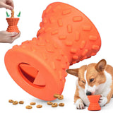 Dispensing Puppy Toys - Dog Bones for Chewers Super Dog Toys Tough Chew for Dogs Toy Bone, Natural Rubber Leaked Dumbbells…
