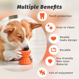 Dispensing Puppy Toys - Dog Bones for Chewers Super Dog Toys Tough Chew for Dogs Toy Bone, Natural Rubber Leaked Dumbbells…