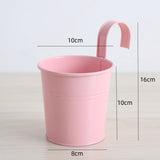 Wall Mounted Potted Plant Flowerpot Garden Wall Hanging Planter Detachable Hook Small Flower Container Wall Decoration Detachable