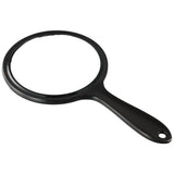 Hand Mirror, Double-Sided Handheld Mirror 1X/2X Magnifying Mirror with Handle, Pack of 1 (Transparent Black) In Australia - Darrahopens