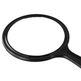 Hand Mirror, Double-Sided Handheld Mirror 1X/2X Magnifying Mirror with Handle, Pack of 1 (Transparent Black)