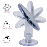 Double Sided Free Standing Swivel Vanity Mirror, Regular & 3X’s Magnification, Make-up & Shaving Use, Tabletop, Rubberized, Clear In Australia - Darrahopens