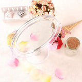Double Sided Free Standing Swivel Vanity Mirror, Regular & 3X’s Magnification, Make-up & Shaving Use, Tabletop, Rubberized, Clear