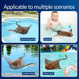 Remote Control Shark Stingray Toys,  Water Toys Pool Toys for Kids, High Simulation Stingray Boat Fish Swimming Pool Bathroom