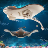 Remote Control Shark Stingray Toys,  Water Toys Pool Toys for Kids, High Simulation Stingray Boat Fish Swimming Pool Bathroom