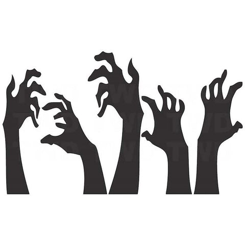 Halloween Wall Sticker Horrible Halloween Ghost Hand Wall Decal Removable Shadowy Figure Glass Window Wall Stickers Decor In Australia - Darrahopens