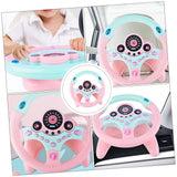 Driving Controller Driving Test Assistant Learing Education Toy with Light and Sound Effect for Adult and Kids (Pink-Blue)