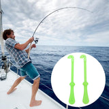 2pcs Fast Knot Tying Tool Portable Plastic Hook Loop Disgorger Remover for Fishing Easy to Use fine workmanship