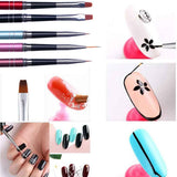 10Pcs Nail polish brush, Brush design for nail, Gel Painting Nail Art Design Brush Pen Set, Nail Dotting Painting Drawing Pen